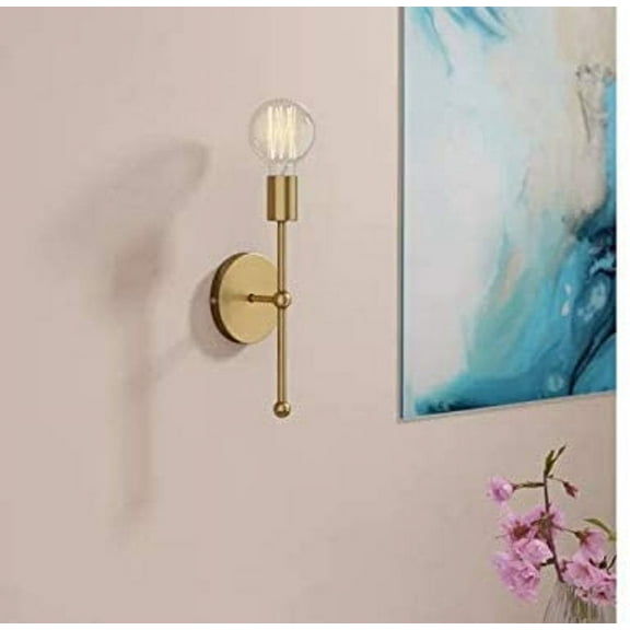 1 Light Bathroom Vanity Fixture - Brass Wall Sconce - Mid Century Modern - Industrial - Wall Light