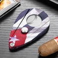 thumbnail image 3 of Cigar Cutter Stainless Steel Blade Sharp, Smooth and Durable Portable Water Drop Cigar Cutter CE-25D5,SKU00113-松绿色, 3 of 8