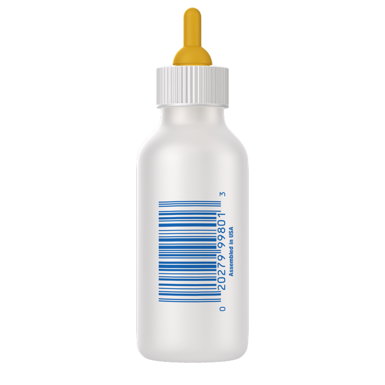 Nurser Bottle for Neonate Milk Replacers, 2 fl oz 