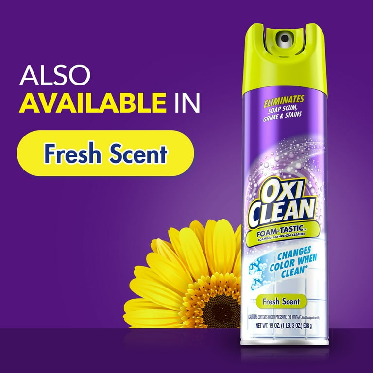 OxiClean Tub Spray, Citrus Scented Bathroom Cleaner, Hard