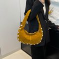 thumbnail image 2 of Axila Hobo Bag Women Suede Solid Color para El Compras Viajes, 2 of 9