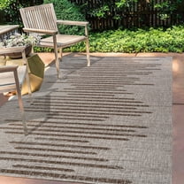 JONATHAN Y SMB124A-5 Zolak Berber Stripe Geometric Beige/Brown 5 ft. x 8 ft. Indoor/Outdoor Area Rug, Pet Friendly, Stain Resistant, Easy to Clean, for Patio, Balcony, Living Room; Kitchen, Bedroom