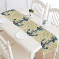 thumbnail image 1 of ABPHQTO Camino de mesa con ancla náutica oceánica, decoración del hogar, 35x180 cm, camino de mesa con letras Vintage para decoración de banquete de boda, 1 of 3