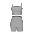thumbnail image 5 of cfhntfmh Yoga Outfits for Women 2 Piece Set Tracksuit Seamless Sleeveless Crop Tank Top Workout Leggings Activewear, 5 of 7