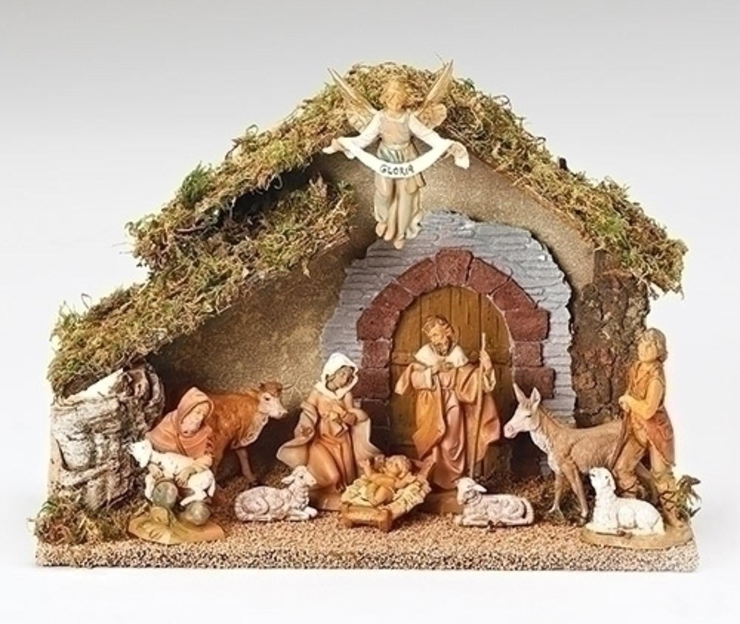 10Piece Fontanini 5" Religious Christmas Nativity Set