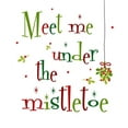 thumbnail image 2 of Quach, Anna 12x14 Gold Ornate Wood Framed with Double Matting Museum Art Print Titled - Meet Me Under the Mistletoe, 2 of 4