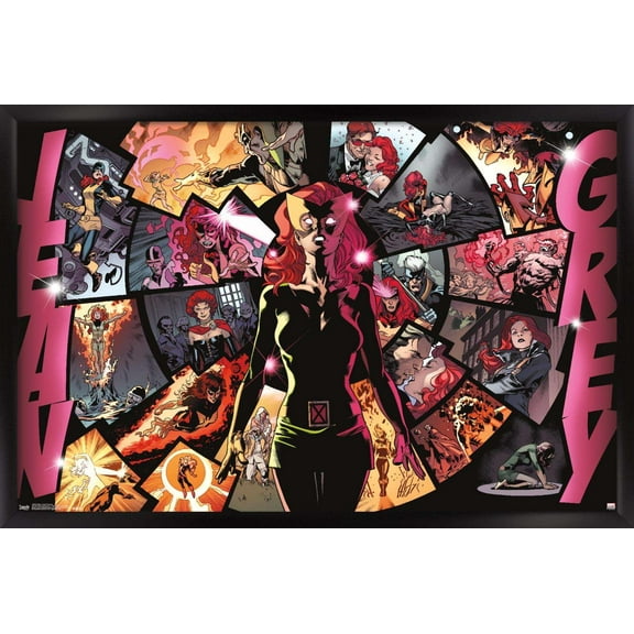 Marvel Comics - The X-Men: Dark Phoenix - Jean Wall Poster, 14.725" x 22.375", Framed