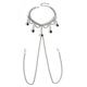 thumbnail image 2 of Sex toys fashion water drop diamond collar one-piece nipple clamp chain, 2 of 2