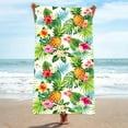 thumbnail image 5 of Summer Anckoeil Beach Towel Oversized Super Absorbent Sand Thick Microfiber Beach Towel Cute Tropical Palm Leaf Beach Towels 27x55in for Kids Men Women Girls Boys, 5 of 9