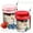 Red+Pink+Blue +Yellow 4 Pack, variant on SIMDOO Overnight Oats Containers Jars with Lids And Spoon 16 oz Glass Mason Jars for Overnight Oats 2 Pack Large Sealed Oatmeal Container for Yogurt, Milk, Salad, Cereal, Fruit