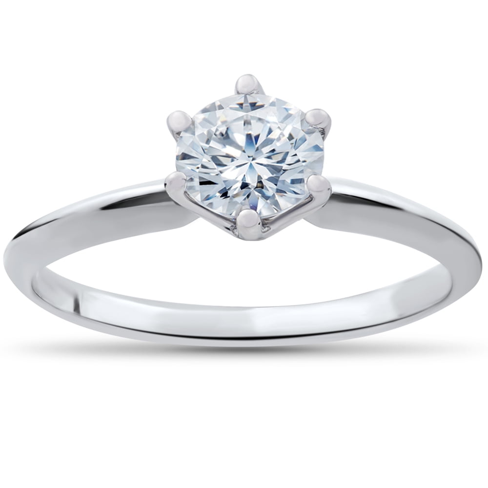 Pompeii3 1/3 ct Solitaire Diamond Engagement Ring 14k