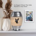 thumbnail image 6 of MUKTIVE Crow Human Urns for Ashes Adult Male - Memorial Urns for Human Ashes Large Adult - Beige Decorative Urn for Cremated Women - 10 Inch Large Urn for, 6 of 7