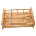 thumbnail image 4 of OUNONA Bar Wine Cup Serving Tray Wood Cup Holder Wood Tray Shot Glasses Storage Tray, 4 of 8