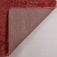 thumbnail image 5 of Ladole Rugs Solid Color Shaggy Meknes Durable Beautiful Turkish Indoor Small Runner Rug in Peach Orange, 3x5 (2'7" x 4'11", 80cm x 150cm), 5 of 5