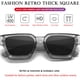 thumbnail image 2 of Gafas de sol AIEYEZO cuadradas con montura gruesa para mujeres y hombres, 2 of 6