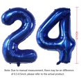 thumbnail image 2 of Globos numéricos EBAIJQUO 40" azul marino número 24, 2 of 6