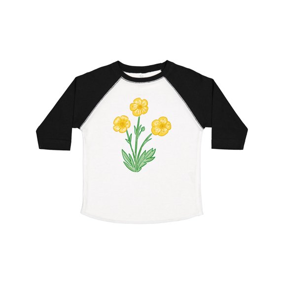 Inktastic Yellow Buttercup Flowers Boys or Girls Toddler T-Shirt