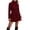 Wine, variant on YSUEJPF Women Stand Collar Single Breasted Pea Coat Fall Winter Classic Trench Coat Soft Wool Blend Peacoat Jacket