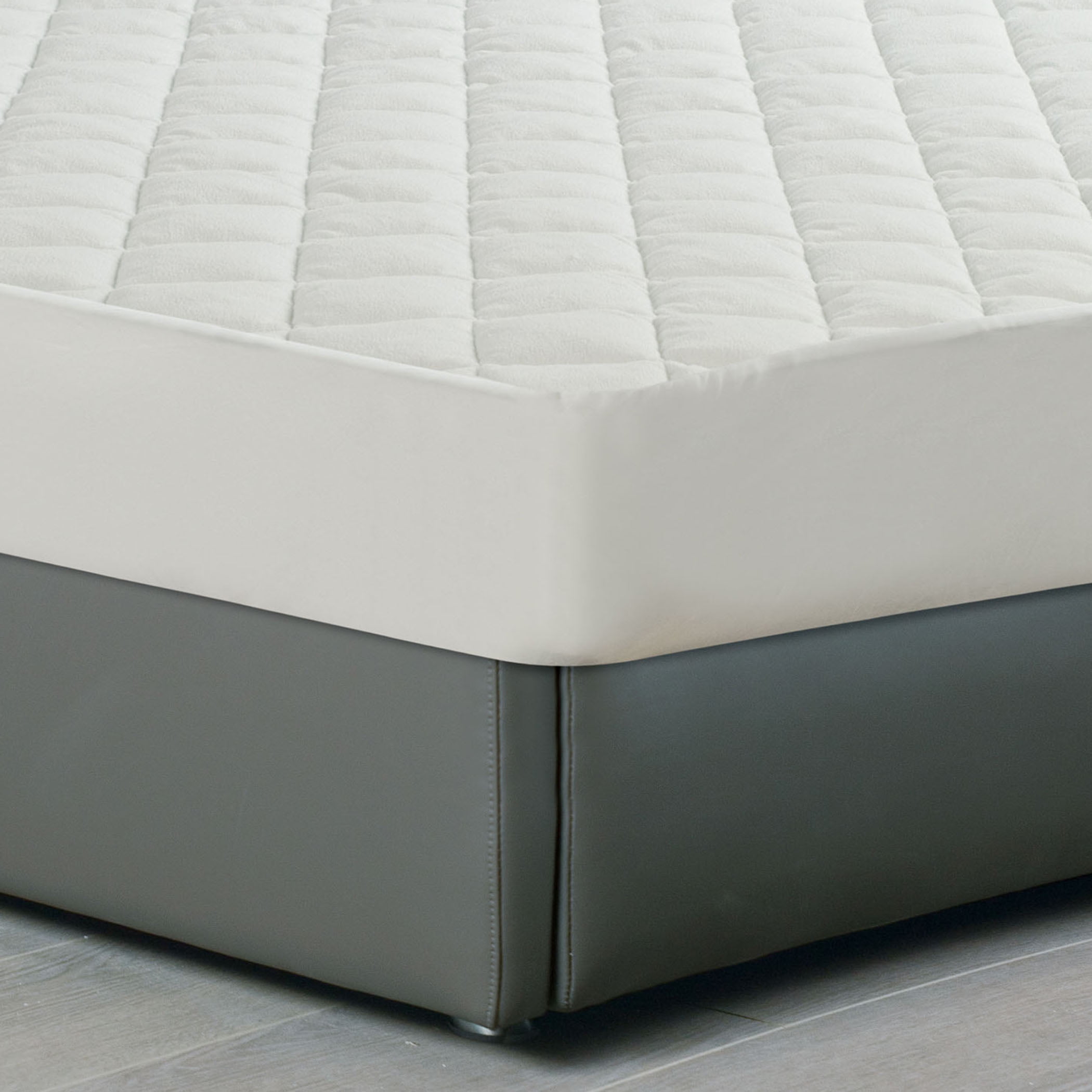 All-in-One Repreve Recycled Soft Terry Fitted Mattress Pad, California King