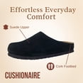 thumbnail image 4 of Cushionaire Lute Genuine Suede Leather Clogs for Women Indoor and Outdoor – Comfortable Slip On Womens Clogs with Cushioned Footbed, 4 of 24
