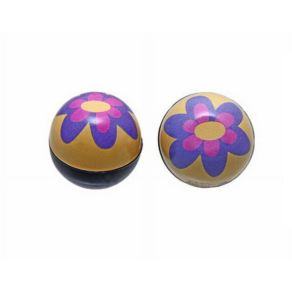 YELLOW/PURPLE FLOWER BIKE BICYCLE VALVE CAP. Schrader/Valve. Bike part, Bicycle part, bike accessory, bicycle part
