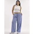 thumbnail image 2 of No Boundaries Cotton Wide Leg Beach Pants, Women's and Women's Plus, 2 of 5