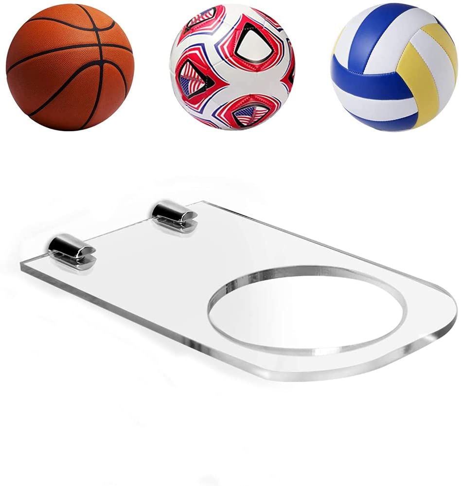 esowemsn Clear Acrylic Ball Display Stand Holder Wall Mount Display