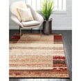 thumbnail image 2 of Unique Loom Autumn Rustic Border Area Rug 8' x 10' Rectangular Beige/Brown, 2 of 2