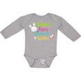 thumbnail image 3 of Inktastic Bunny Kisses Easter Wishes, Bunny, Easter Egg Boys or Girls Long Sleeve Baby Bodysuit, 3 of 5