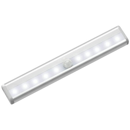 

10 LEDs PIR LED Motion Sensor Light Cupboard Wardrobe Bed Lamp LED Under Cabinet Night Light For Closet Stairs Kitchen