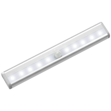 

10 LEDs PIR LED Motion Sensor Light Cupboard Wardrobe Bed Lamp LED Under Cabinet Night Light For Closet Stairs Kitchen