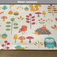 thumbnail image 6 of Ambesonne Cartoon Place Mats Set of 4, Owl Fox Squirrel Birds, Standard Size, Multicolor, 6 of 6