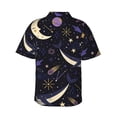 thumbnail image 4 of Space Whale Men'S 3d Print Casual Button Down Shirts, Novelty Hawaiian Short Sleeves L, 4 of 7