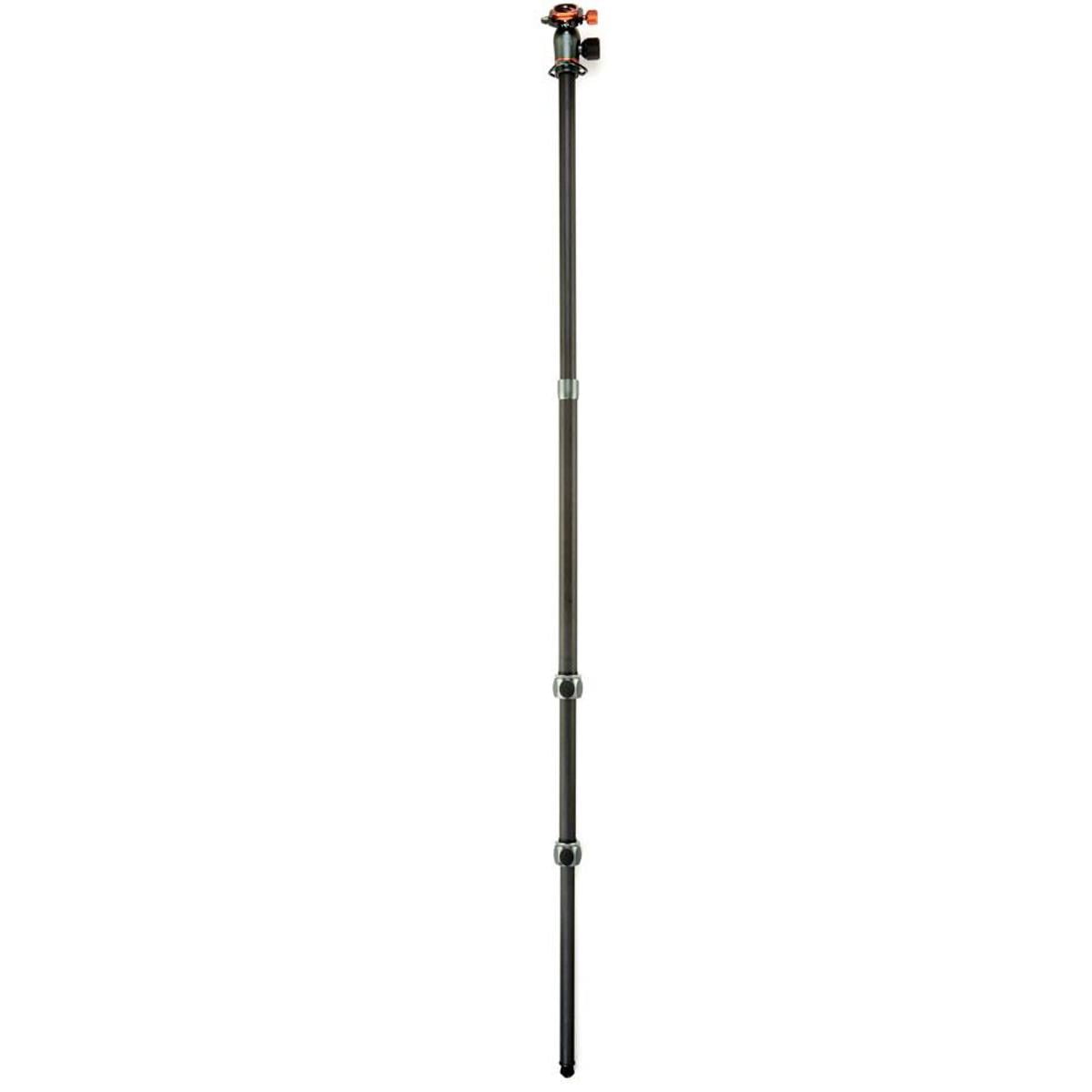 3 Legged Thing Winston 2.0 3-Section Carbon Fiber Tripod with AirHed Pro Ball Head, Metallic Slate Gray