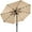 Sand, variant on QRKD 7.5ft Outdoor Solar Market Table Patio Umbrella for Deck, Pool w/Tilt, Crank, LED Lights - Yellow