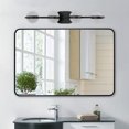 thumbnail image 5 of Miniyam Bathroom Vanity Light , Modern Acrylic Wall Lighting Fixtures over Mirror (Black, 4-Light), 5 of 7