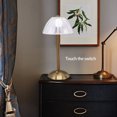 thumbnail image 5 of Luniquz 12" Touch Sensor Brushed Nickel Table Lamp, 5 of 7