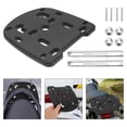 thumbnail image 2 of 1 juego de adaptador de placa de montaje plana para portaequipajes trasero de motocicleta, baúl, caja superior, portaequipajes, estante de liberación rápida, base inferior estampada con tornillos, 2 of 7