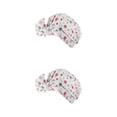 thumbnail image 3 of Toystoory Gorros de ducha Estampado de flores Banda elástica impermeable Cubierta de lazo Gorro de baño Accesorios de salón de baño Punto gris rosa punto gris rosa 2piezas Toystoory CBP375367, 3 of 6