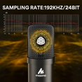 thumbnail image 2 of MAONO Kit Microphone USB 192kHz/24Bit AU-A04T PC Condensateur Podcast Diffusion en Continu Cardioïde Micro Plug & Play pour Ordinateur, YouTube, Jeux, Enregistrement - Remis à Neuf (Bon État), 2 of 5