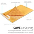 thumbnail image 3 of Fosmon 250 #0 6.5 x 10 Kraft Bubble Mailer Padded Envelope Fit CD DVD Extra Wide, 3 of 6