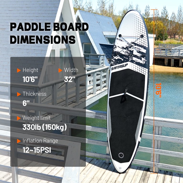 SUSIEBAY 11ft Inflatable SUP with Premium Accessories | Non