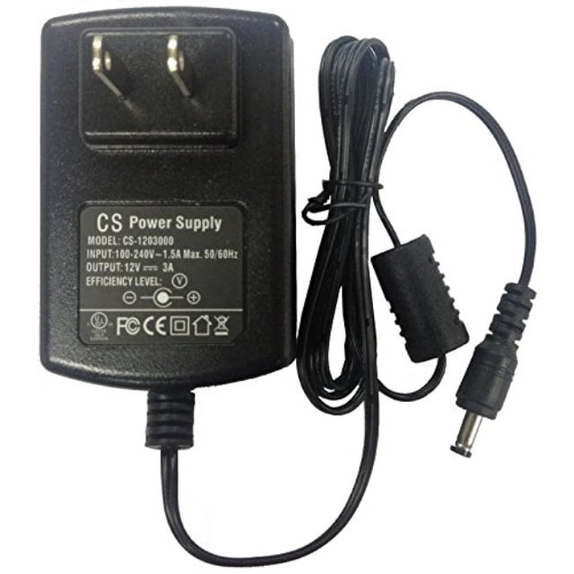 AC to DC 12V 3A Power Supply Adapter 5.5mm x 2.1mm for CCTV Camera DVR NVR UL Listed FCC 