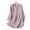 Pink, variant on Basic Shirts for Women Trendy Summer 2024 Oversized Solid Color Plus-Size Casual Shirt Loose V-Neck Long-Sleeved Three-Button Pullover Shirt