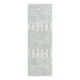 thumbnail image 3 of Unique Loom Paxon Trellis Collection Area Rug - Maeve (2' x 6' Runner Ivory Aqua/Ivory), 3 of 12