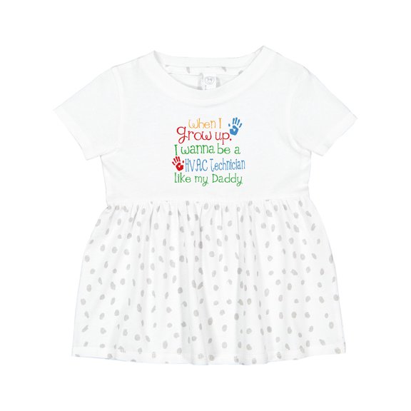 Inktastic Hvac Technician Like Daddy Girls Baby Dress