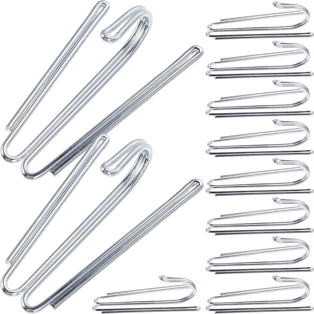 50pcs Drapery Hooks Window Curtain Hooks Curtain Hangers Bathroom Curtain Hooks
