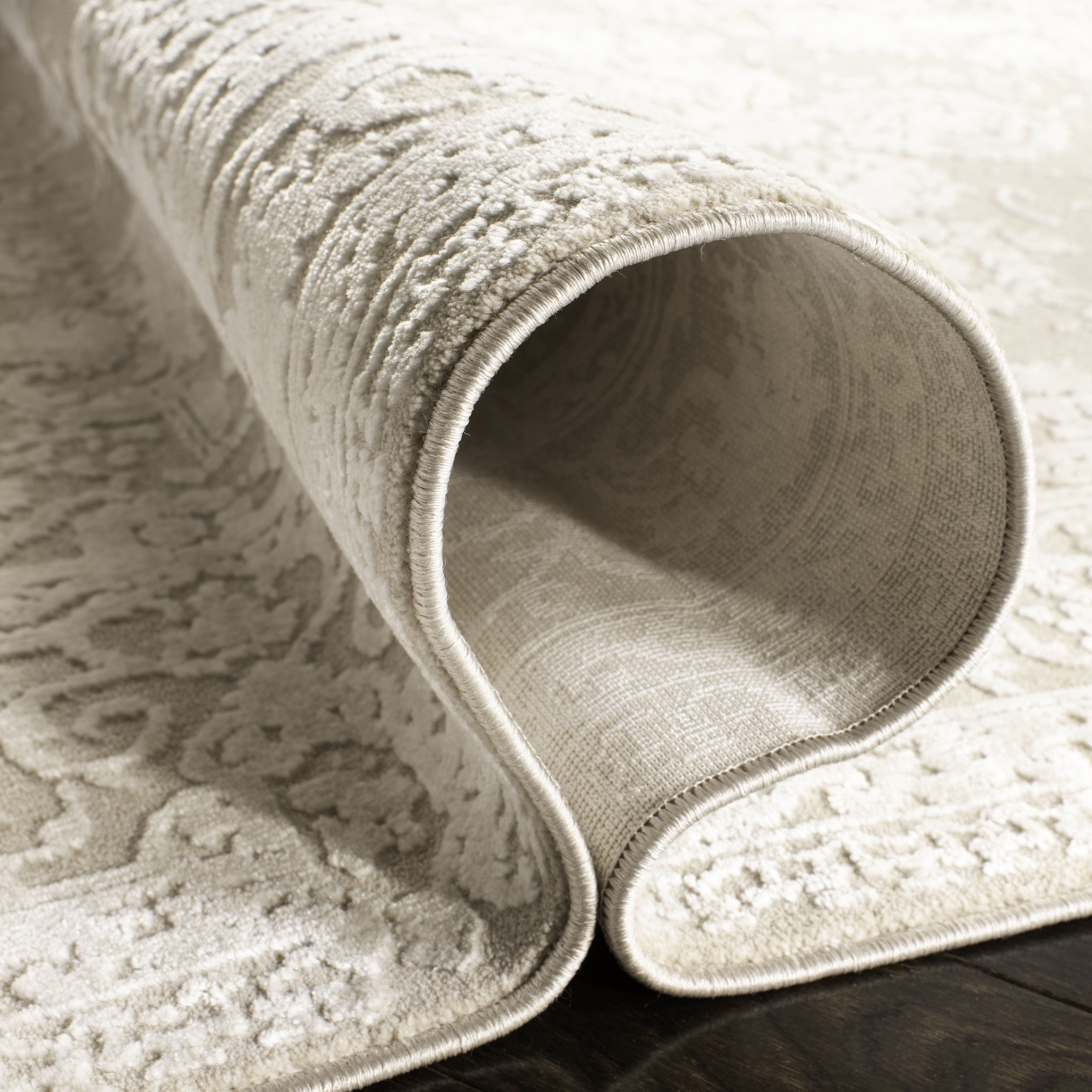 SAFAVIEH Reflection Sophia Oriental Area Rug, Creme/Ivory, 12' x 12' Square