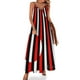thumbnail image 1 of Vestido sin mangas en blanco y negro y rojo por todas partes. Vestido de noche de verano para mujer 2024, 1 of 7