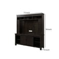 thumbnail image 5 of Entertainment Center with 11 Compartments and LED Fireplace, Brown, 5 of 5